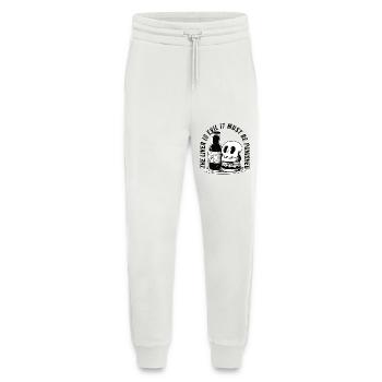 The liver is evil and is punished - Jogging Pants - made by SPREAD  - OFF WHITE - Front