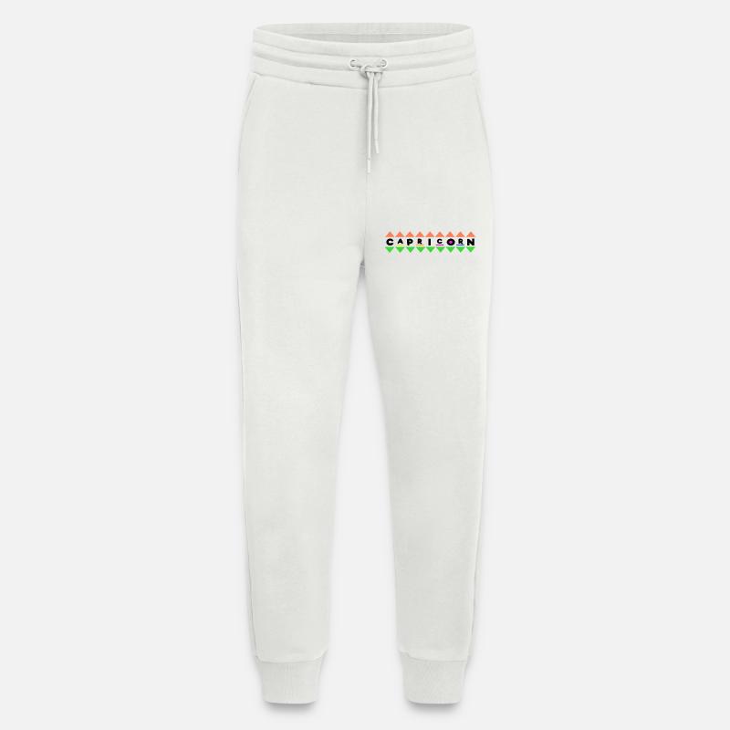 Gezeiten Aberglaube Steinbock Astrologie Spruch - Jogginghose - made by SPREAD - OFF WHITE