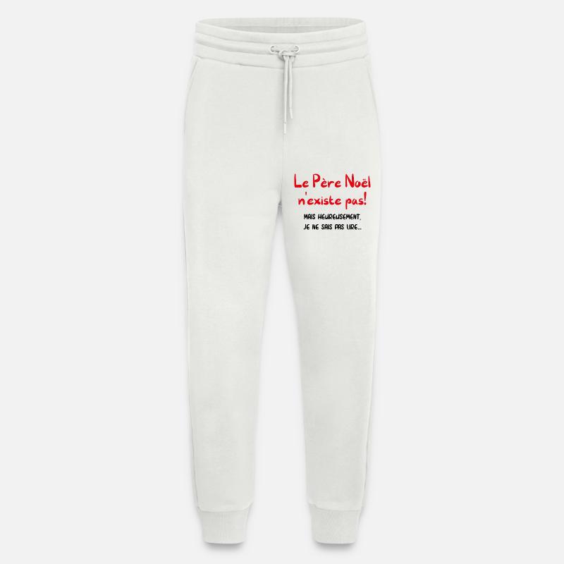 Der Weihnachtsmann existiert nicht - Jogginghose - made by SPREAD - OFF WHITE