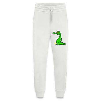 Smiling Crocodile, Three Color Design - Jogging Pants - made by SPREAD  - OFF WHITE - Front