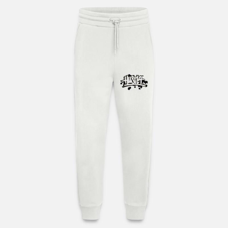 Hustla Graffiti Lettering - Jogging Pants - made by SPREAD  - OFF WHITE