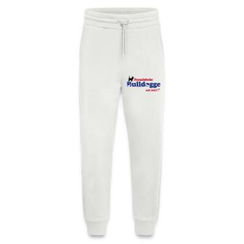 Französische Bulldogge Logo - Jogginghose - made by SPREAD - OFF WHITE - Vorne