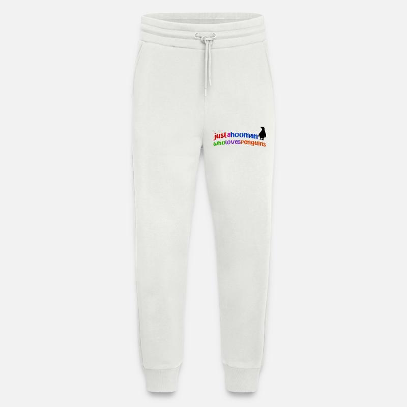 Pinguin Cool Statement Tier Südpol Vogel - Jogginghose - made by SPREAD - OFF WHITE