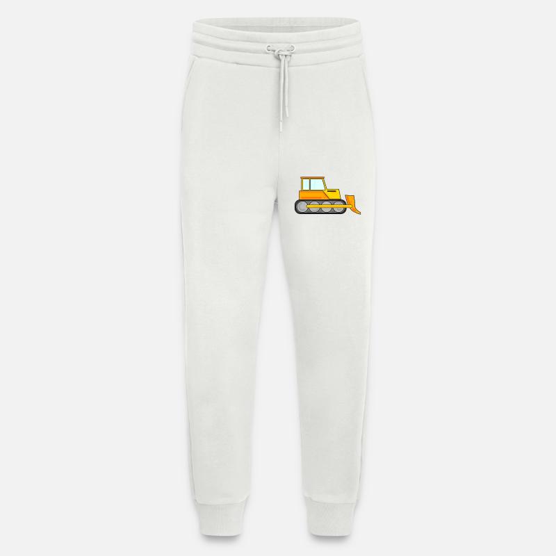 Remorque de construction - Pantalon de jogging bio décontracté fabriqué en UE - OFF WHITE