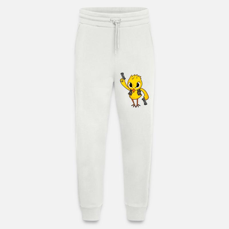 Chicks with pistol - Jogging Pants - made by SPREAD  - OFF WHITE