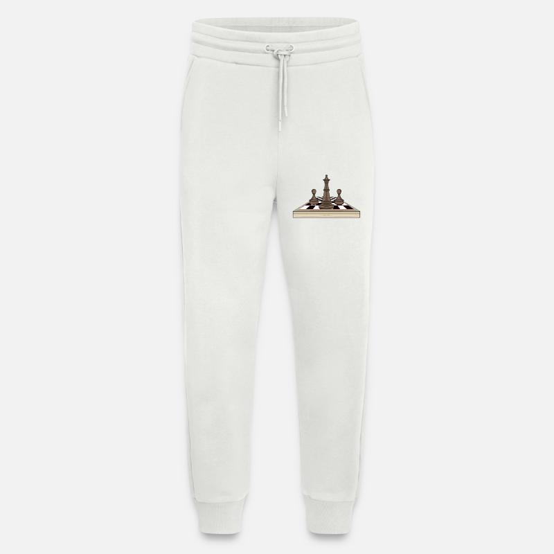 Échiquier - Pantalon de jogging bio décontracté fabriqué en UE - OFF WHITE