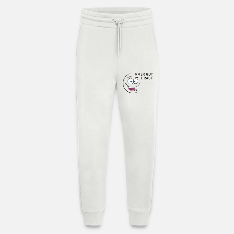 Immer gut drauf | smiley - Jogginghose - made by SPREAD - OFF WHITE