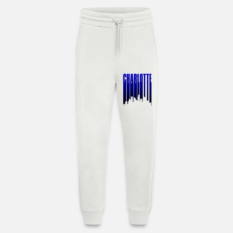 Charlotte Skyline Blau Gradient - Jogginghose - made by SPREAD - OFF WHITE