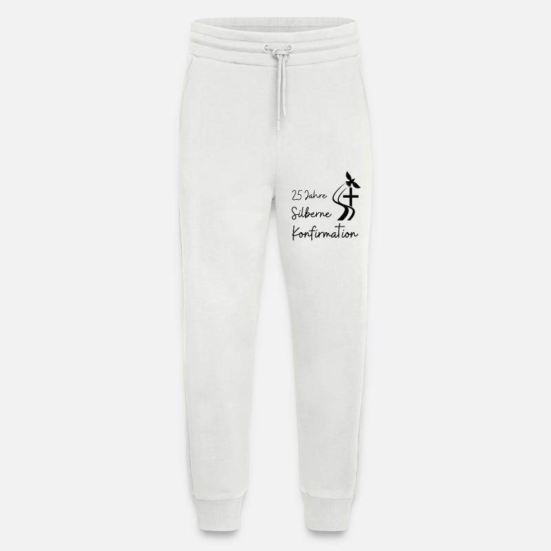 Silberne Konfirmation 25 Jahre Jubelkonfirmation - Jogginghose - made by SPREAD - OFF WHITE