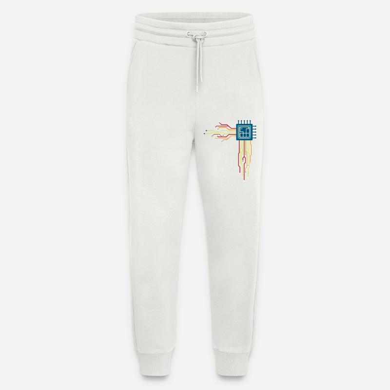 Computer chip - Creative illustration - Jogging Pants - made by SPREAD  - OFF WHITE