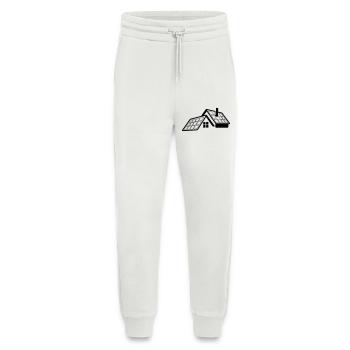 Haus mit Sonnenkollektoren transparentes Logo - Jogginghose - made by SPREAD - OFF WHITE - Vorne