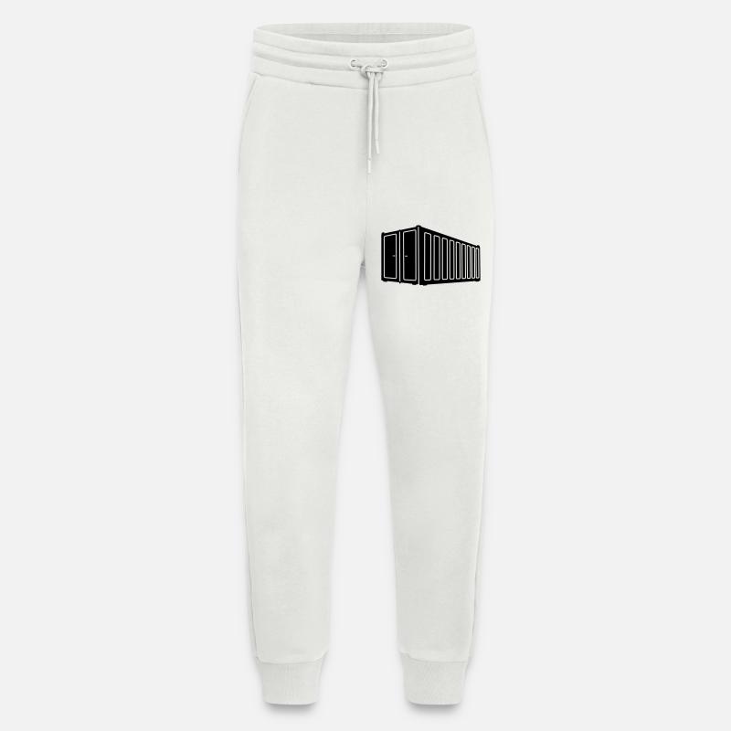 Seecontainer-Schattenbild Logistik-Logo - Jogginghose - made by SPREAD - OFF WHITE
