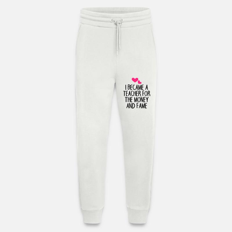 Lehrer Spruch lustig - Jogginghose - made by SPREAD - OFF WHITE
