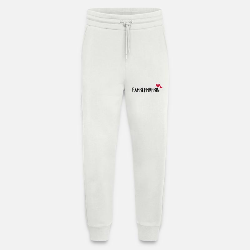Fahrlehrerin Herz - Jogginghose - made by SPREAD - OFF WHITE