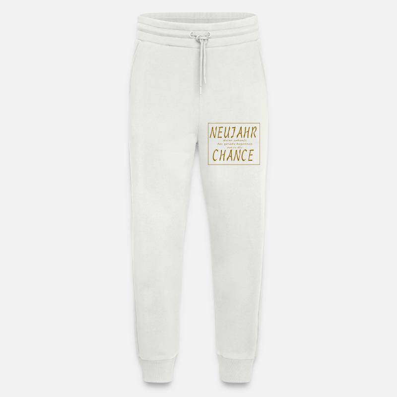 Neues Jahr Neue Chance - Slogan Spruch - Jogginghose - made by SPREAD - OFF WHITE
