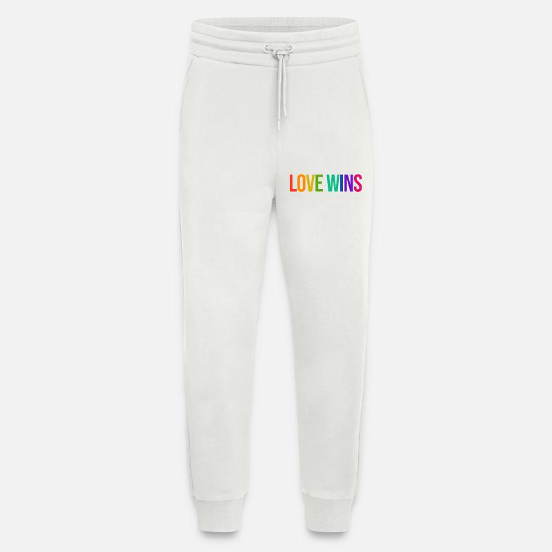 Rainbow Lgbt Equality Statement Pride - Jogging Pants - made by SPREAD  - OFF WHITE