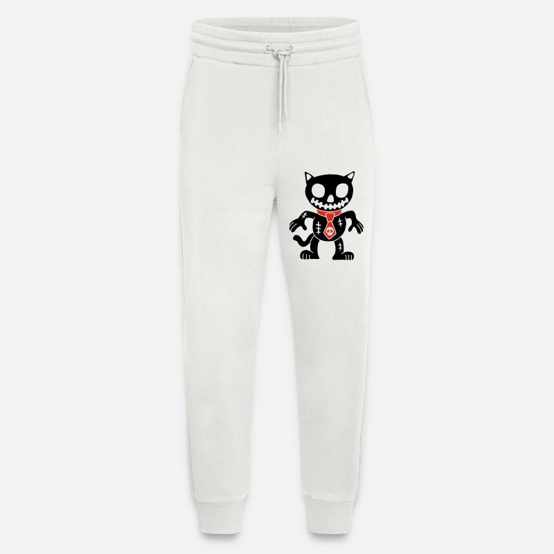 Schwarze Katze Voodoo Puppe - Jogginghose - made by SPREAD - OFF WHITE