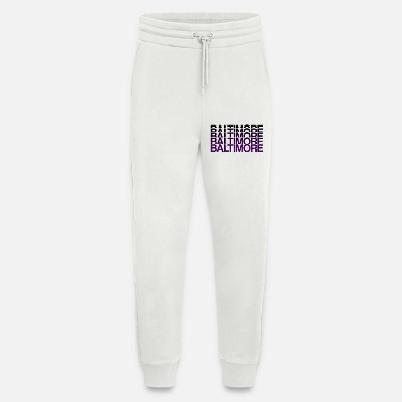 Baltimore Violet Gradient Style - Jogging Pants - made by SPREAD  - OFF WHITE