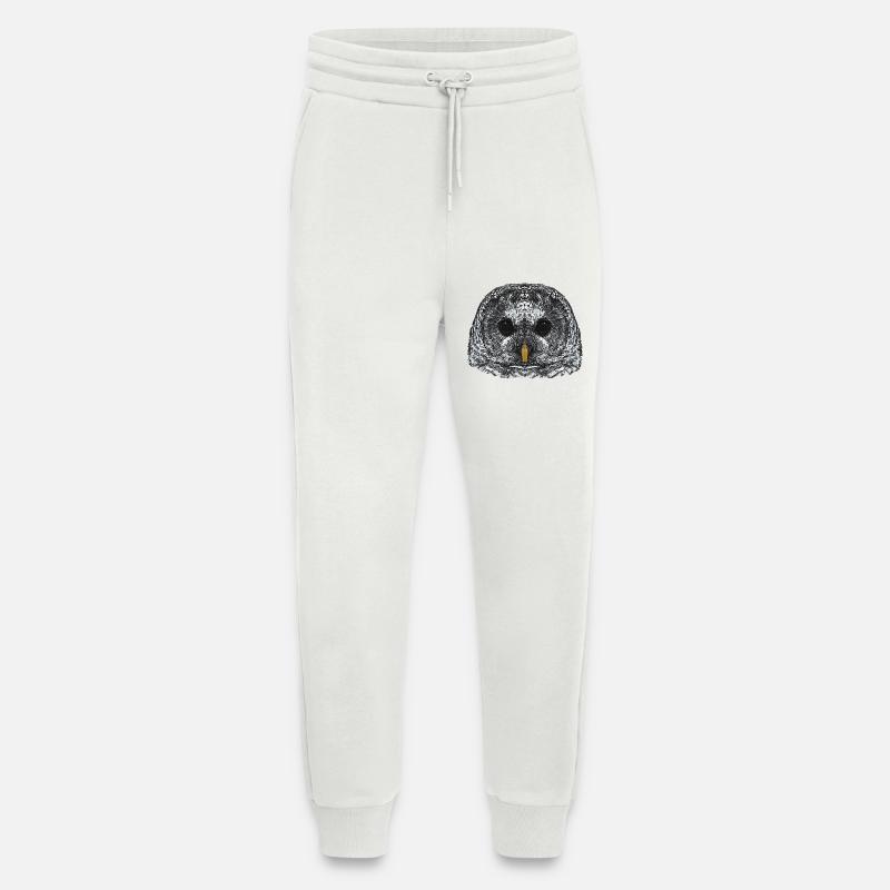 eulengesicht, schneeeulenkopf - Jogginghose - made by SPREAD - OFF WHITE