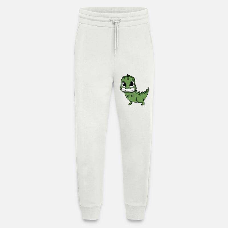 Angry Dinosaur - Jogging Pants - made by SPREAD - OFF WHITE