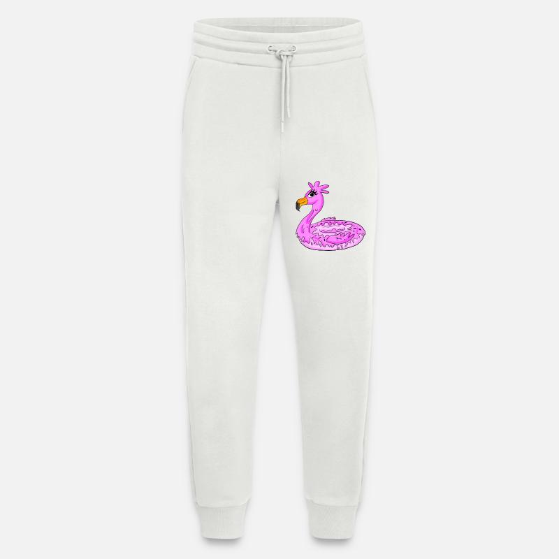 Flamingo Donut - Jogging Pants - made by SPREAD  - OFF WHITE