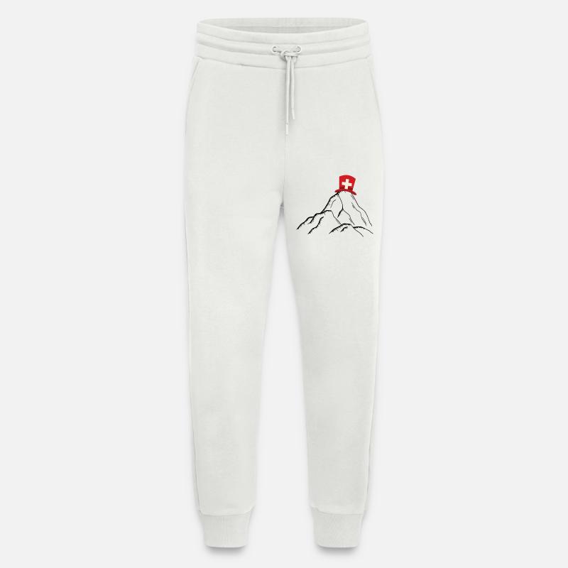 Schweiz - Schweizer Berge - Jogginghose - made by SPREAD - OFF WHITE