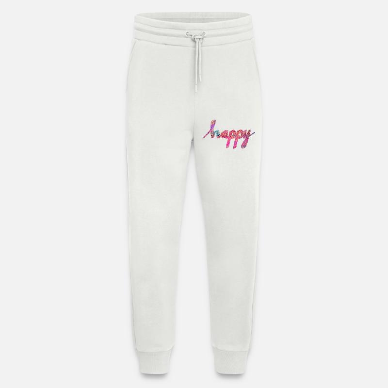 HAPPY - Jogging Pants - made by SPREAD  - OFF WHITE