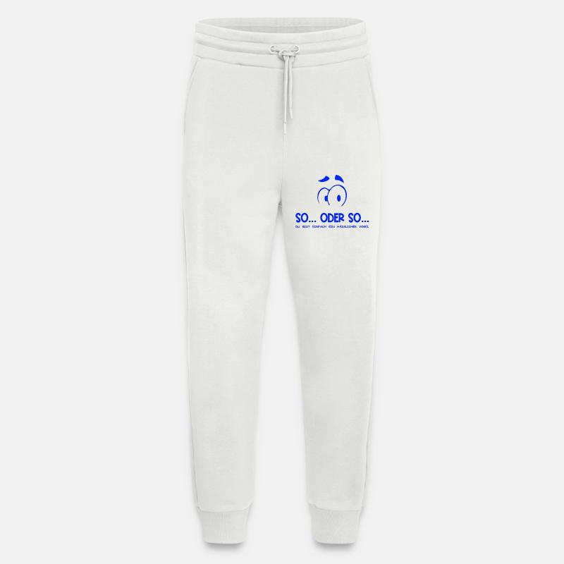 So...Oder So: Hässlicher Vogel - Blau - Jogginghose - made by SPREAD - OFF WHITE