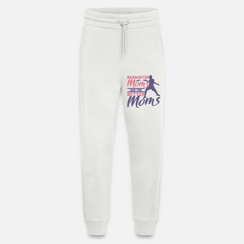 Lustige Badminton Mutter - Jogginghose - made by SPREAD - OFF WHITE