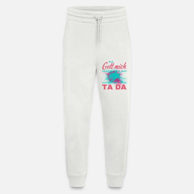 Bunter Schrift-Splash TA DA - Jogginghose - made by SPREAD - OFF WHITE