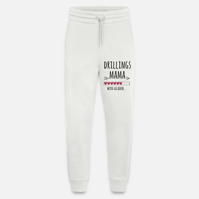 werdende Drillingsmama Schwangerschaft Drillinge - Jogginghose - made by SPREAD - OFF WHITE
