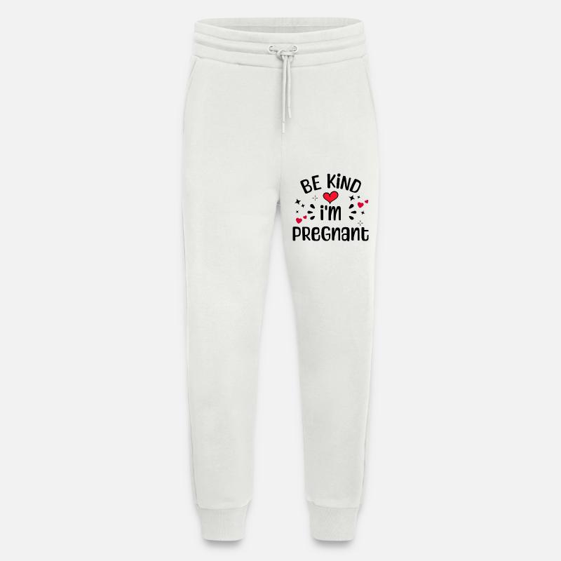 Herz Schwangerschaft Schwanger Statement Mutter - Jogginghose - made by SPREAD - OFF WHITE