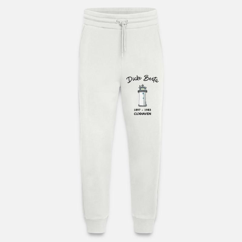 Leuchtturm Dicke Berta, Cuxhaven, Hafen - Jogginghose - made by SPREAD - OFF WHITE