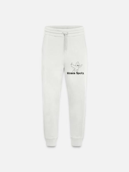 kloana Spotz-kleiner Spatz,Austrian dialect - Jogging Pants - made by SPREAD  - OFF WHITE