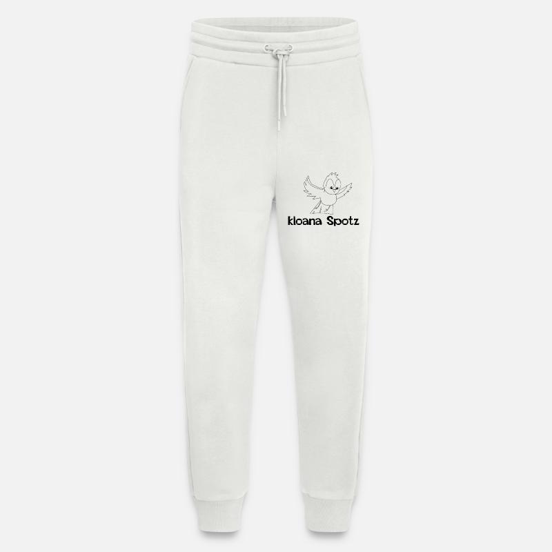 kloana Spotz-kleiner Spatz,Austrian dialect - Jogging Pants - made by SPREAD  - OFF WHITE