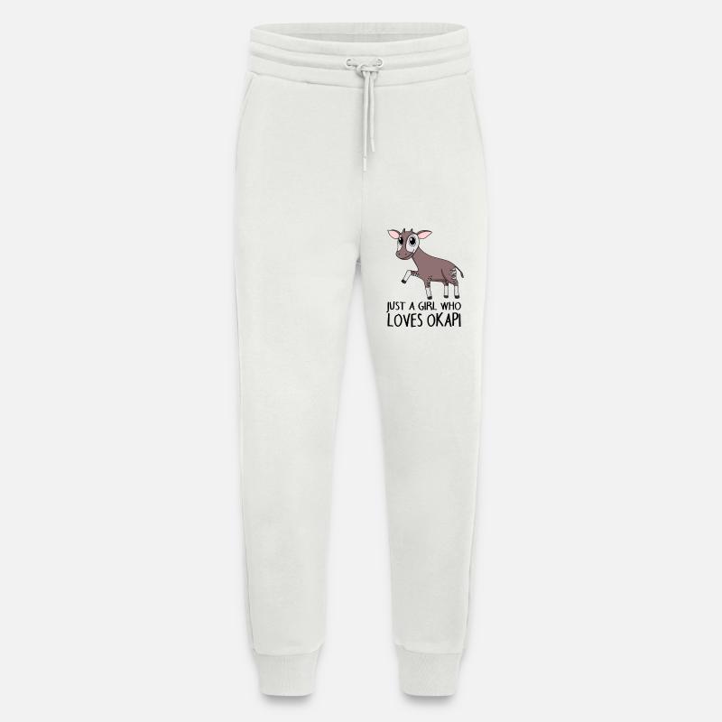 Okapi Mädchen Spruch - Jogginghose - made by SPREAD - OFF WHITE