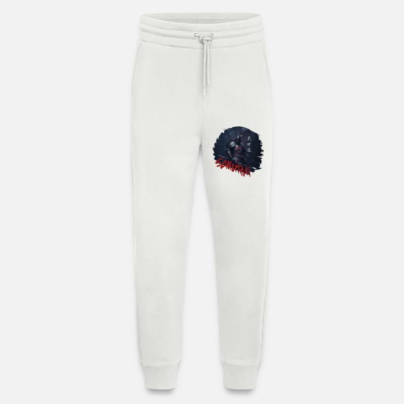 Samurai Warrior with Katana - Jogging Pants - made by SPREAD  - OFF WHITE