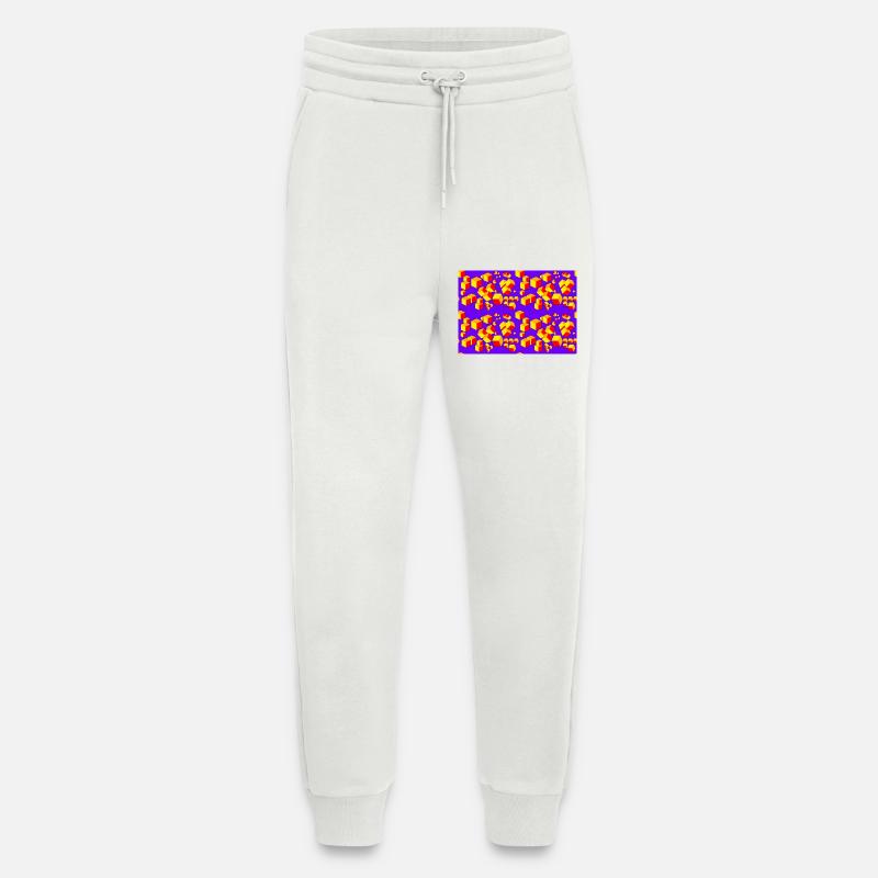 Dekopattern Würfel farbig - Jogginghose - made by SPREAD - OFF WHITE