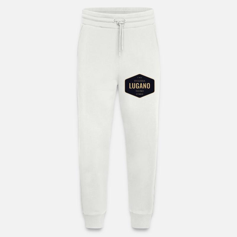 Lugano Abzeichen Gold Navy - Jogginghose - made by SPREAD - OFF WHITE