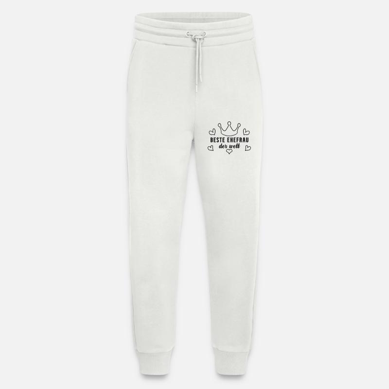 Beste Ehefrau Geschenk - Jogginghose - made by SPREAD - OFF WHITE