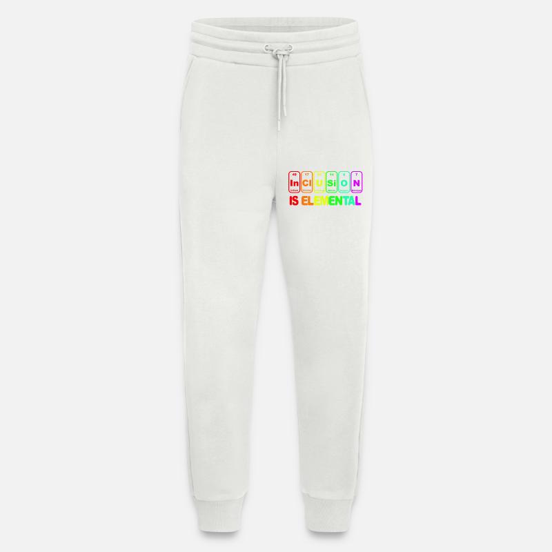 Inclusion is elementary # - Jogging Pants - made by SPREAD  - OFF WHITE