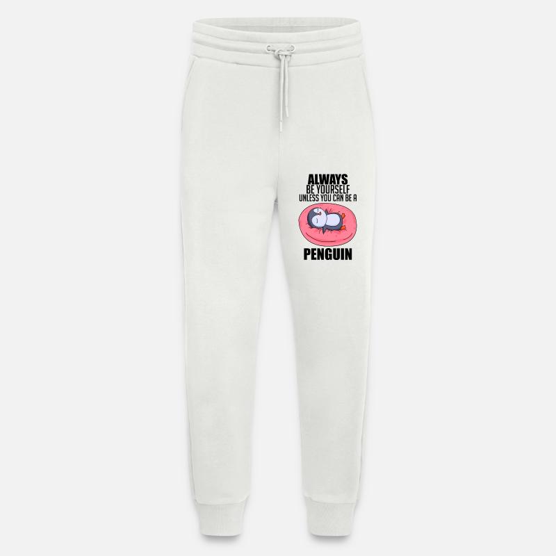 Penguin Penguins Saying - Jogging Pants - made by SPREAD - OFF WHITE