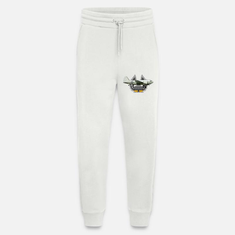C-46 Commando - Pantalon de jogging bio décontracté fabriqué en UE - OFF WHITE