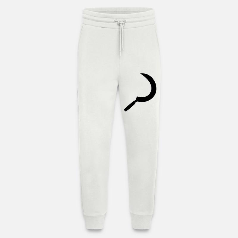 Sickle shadow image - Jogging Pants - made by SPREAD  - OFF WHITE