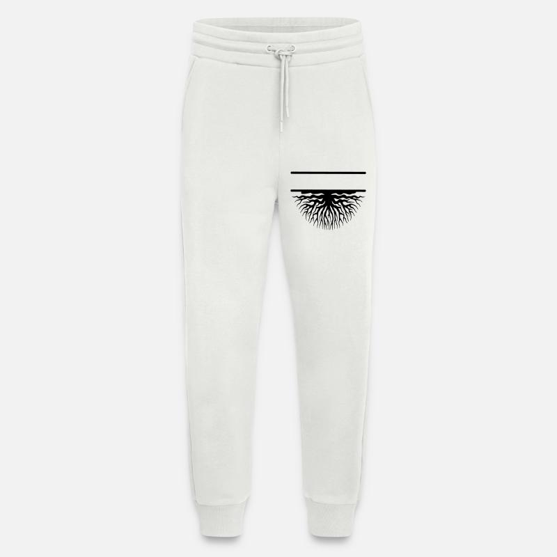 Tree roots - Jogging Pants - made by SPREAD  - OFF WHITE