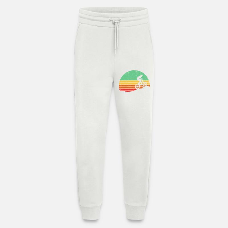 Retro Sunset Cyclist Silhouette - Jogging Pants - made by SPREAD - OFF WHITE
