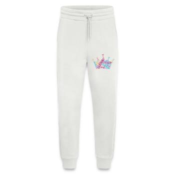 LGBTQIA+ Crown Word Cloud Lgbt Gay Pride T-Shirt - Jogging Pants - made by SPREAD  - OFF WHITE - Front