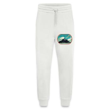 Illustration in Blau und Grün des Mont Saint Michel - Jogginghose - made by SPREAD - OFF WHITE - Vorne
