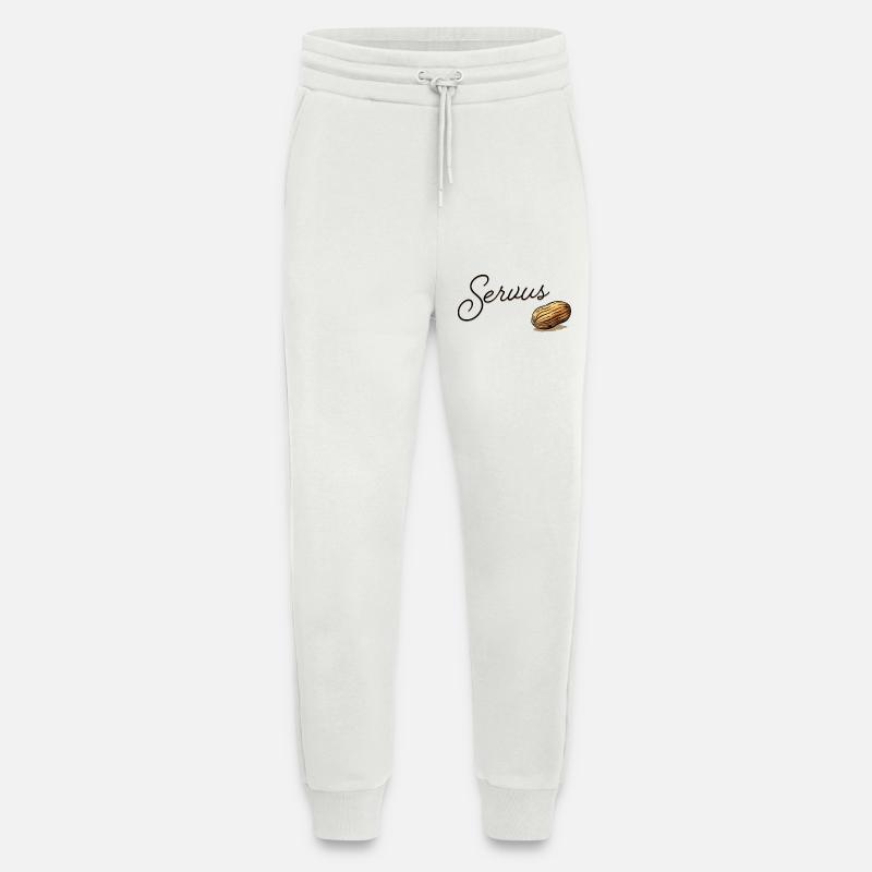 Serius Mandel Script Design - Jogging Pants - made by SPREAD  - OFF WHITE