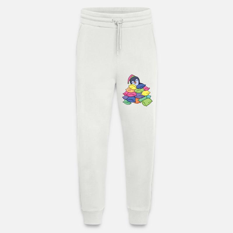 Sleeping Penguin - Jogging Pants - made by SPREAD  - OFF WHITE